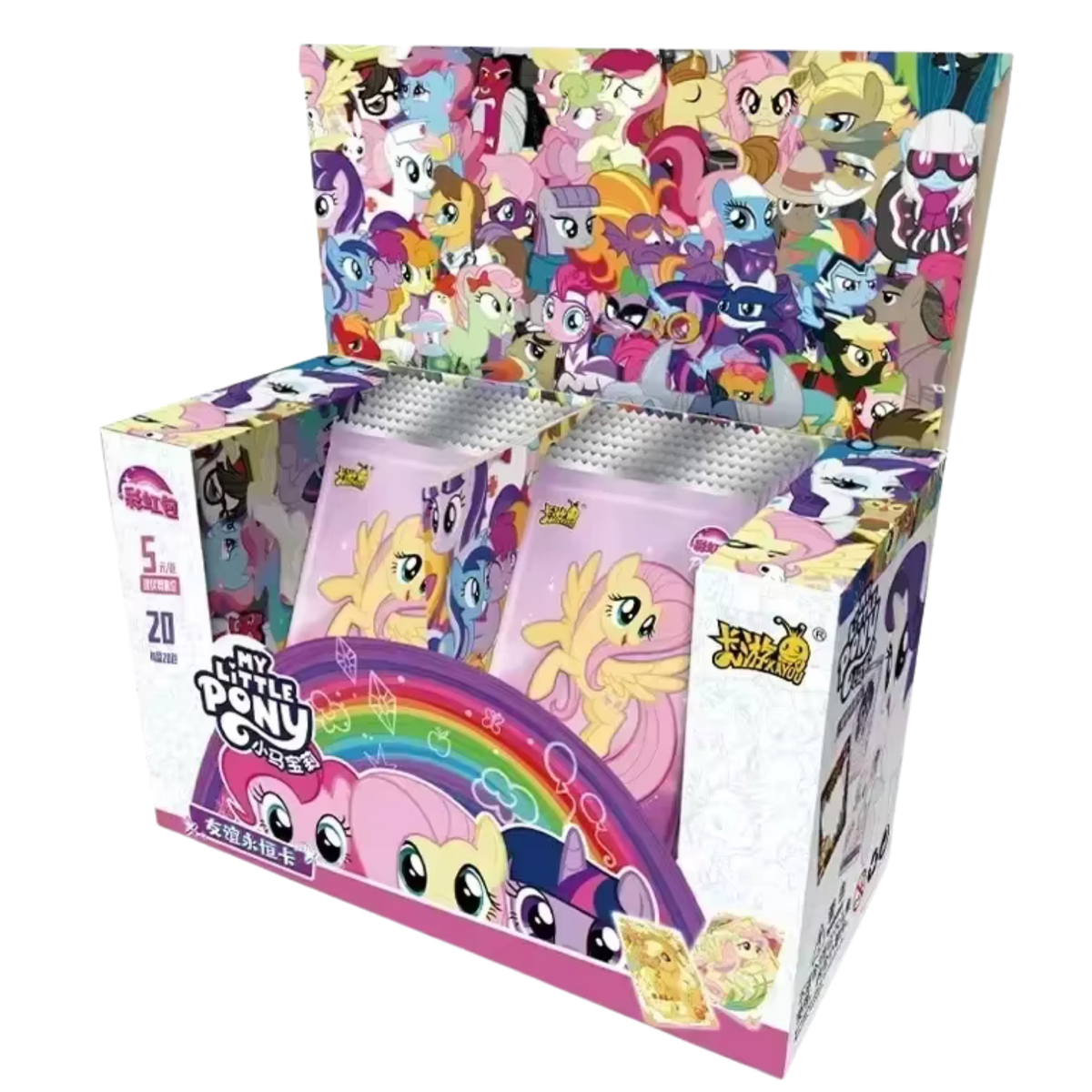 Display My Little Pony Kayou Rainbow 3, boîte scellée de 20 boosters de cartes à collectionner, version chinoise